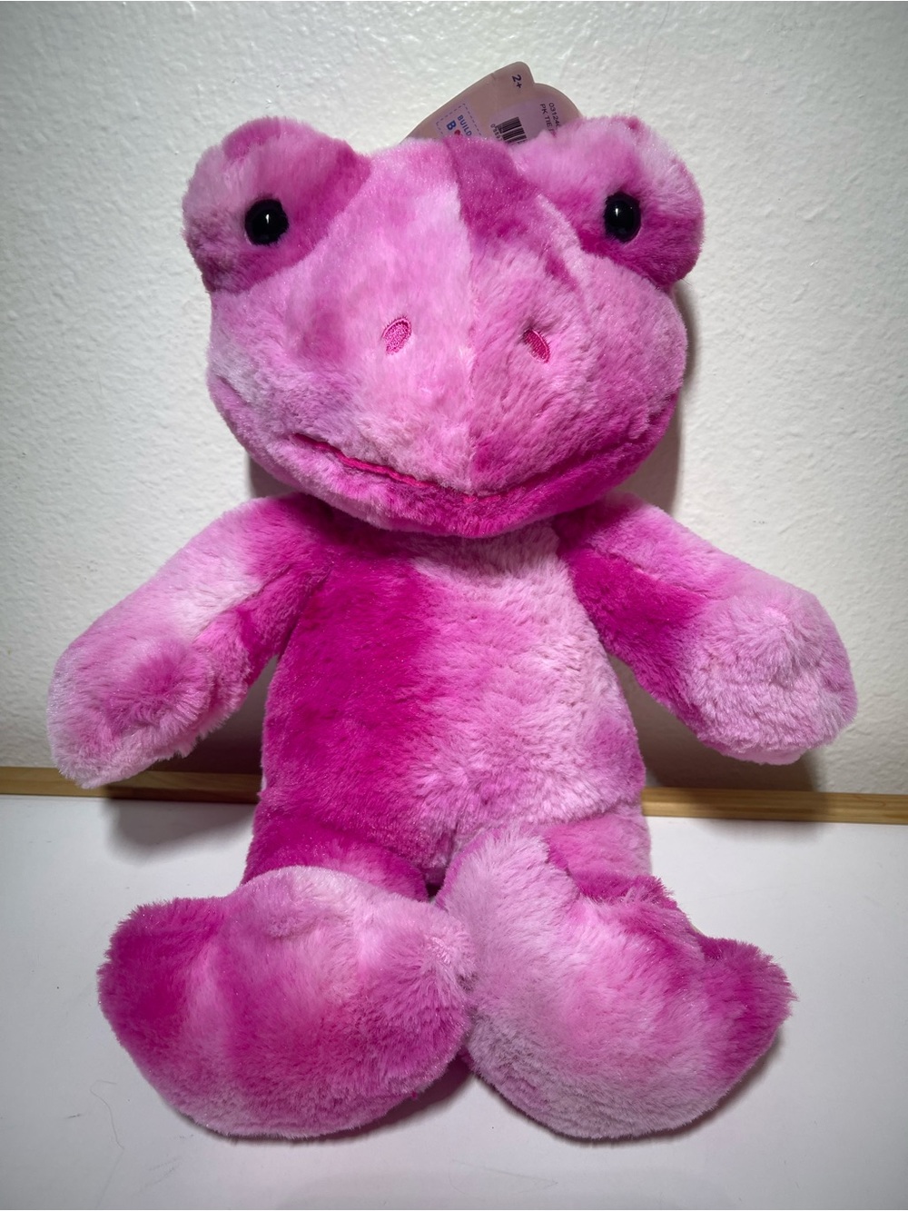 Build-A-Bear Pink Plush Frog - Two-Tone Hot & Light Pink